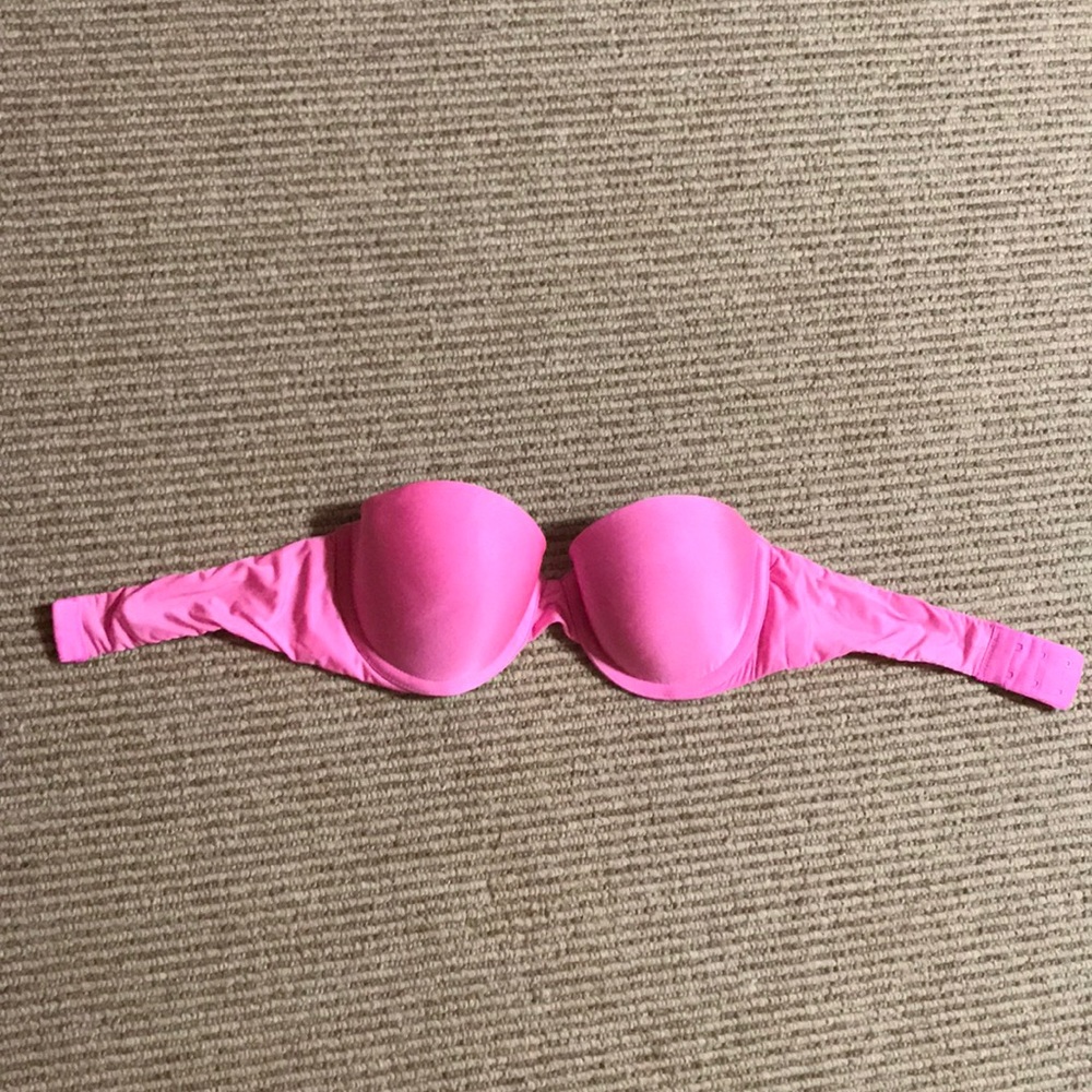 Victoria's Secret pink strapless bra!